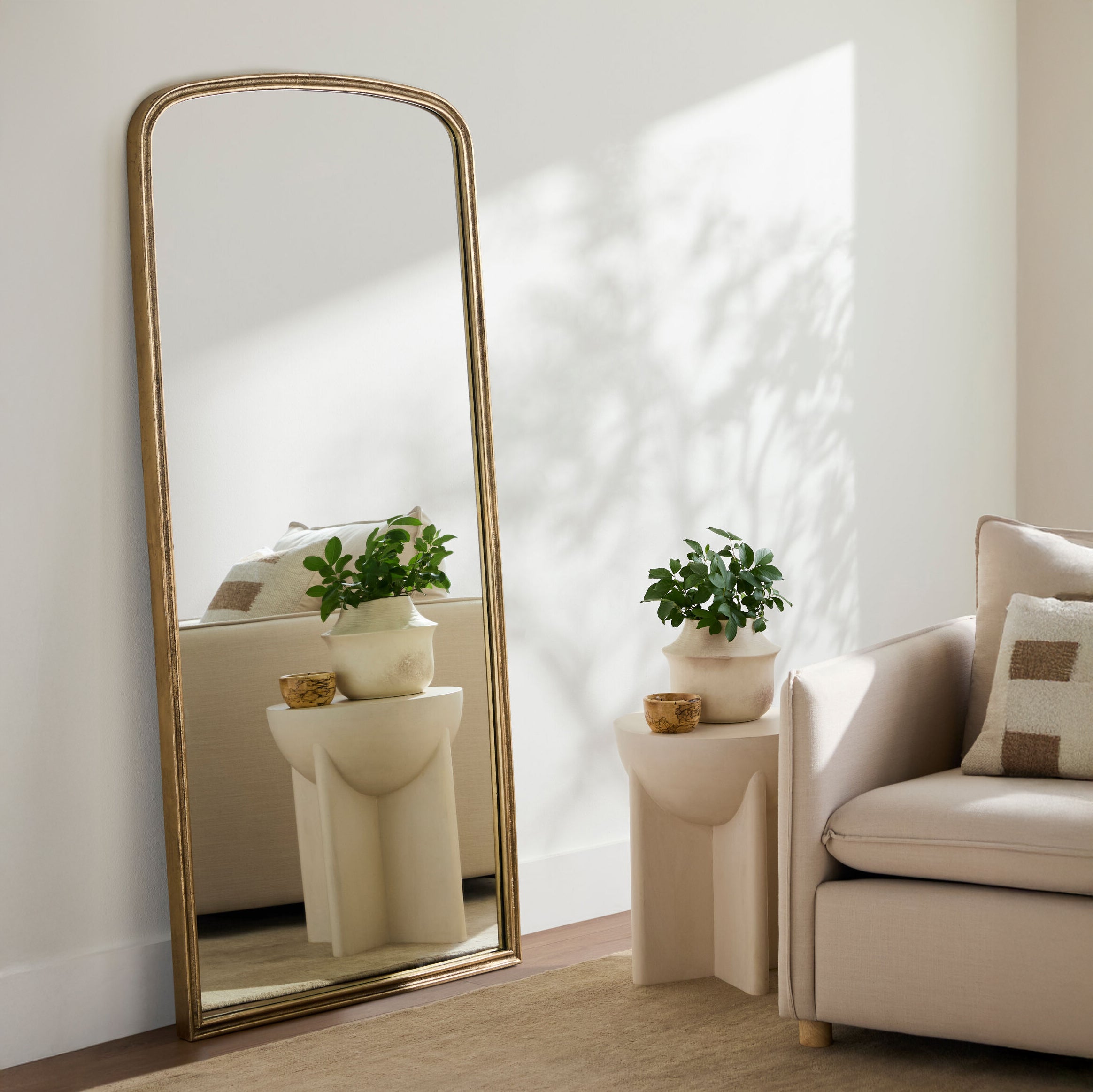 Anemoi Full Length Mirror in a white room  at Addison West