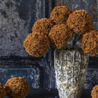 Abigail Ahern Artificial Allium Stem in Umber on a grey background at Addison West