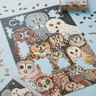Owls of North America Puzzle on a white background at Addison West