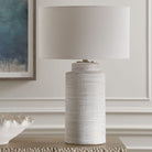 Creston Table Lamp on a table at Addison West