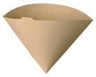Hario V60 02 Paper Filters, Natural Unbleached on a white background at Addison West