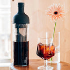 Hario Cold Brew Coffee Wine Bottle 650mL on a table at Addison West
