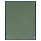 ChappyWrap Harborview Herringbone Blanket in Forest Green on a white background at Addison West