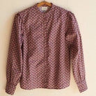 Chloe Blouse in Wine on a white background at Addison West