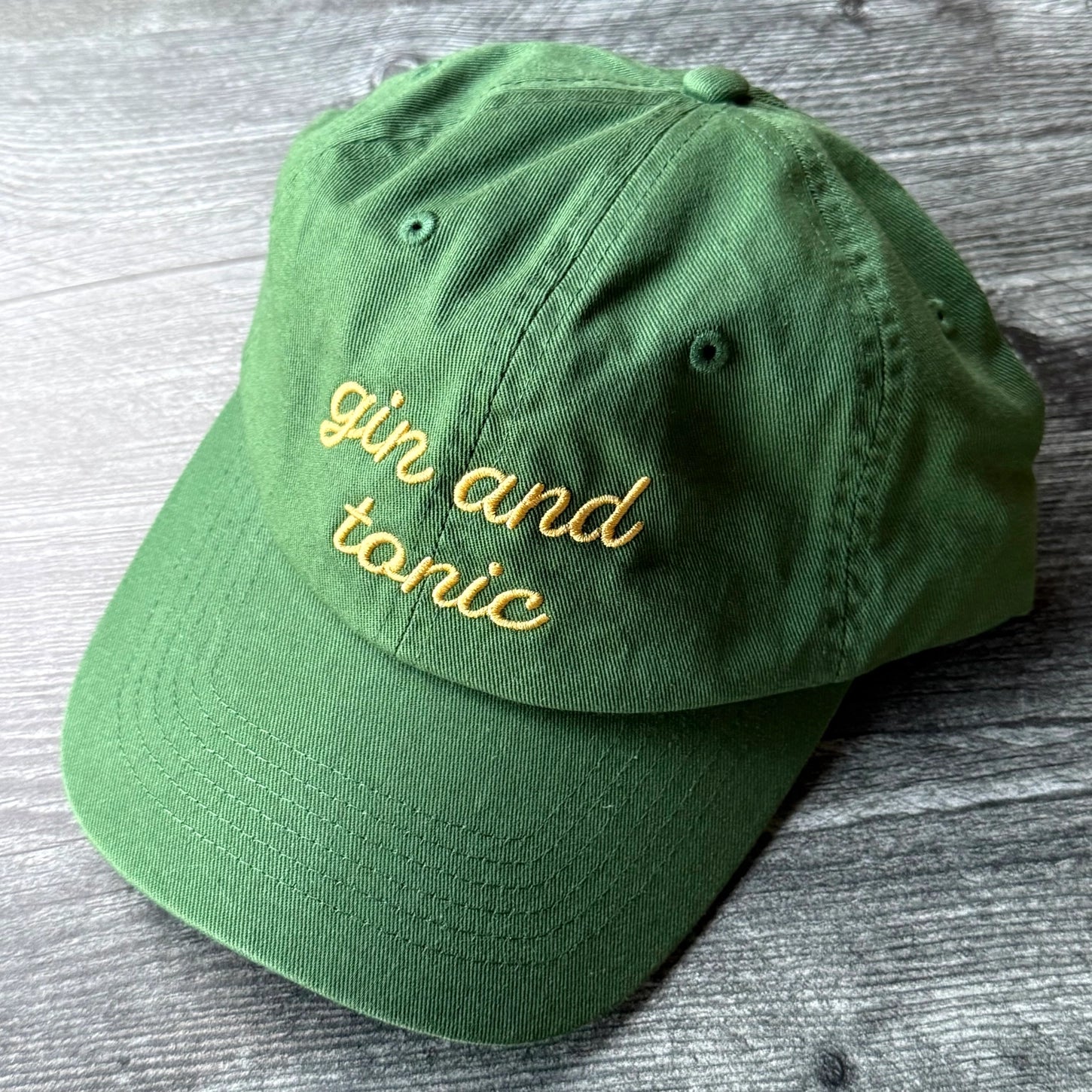 Gin & Tonic Baseball Hat on a white background at Addison West