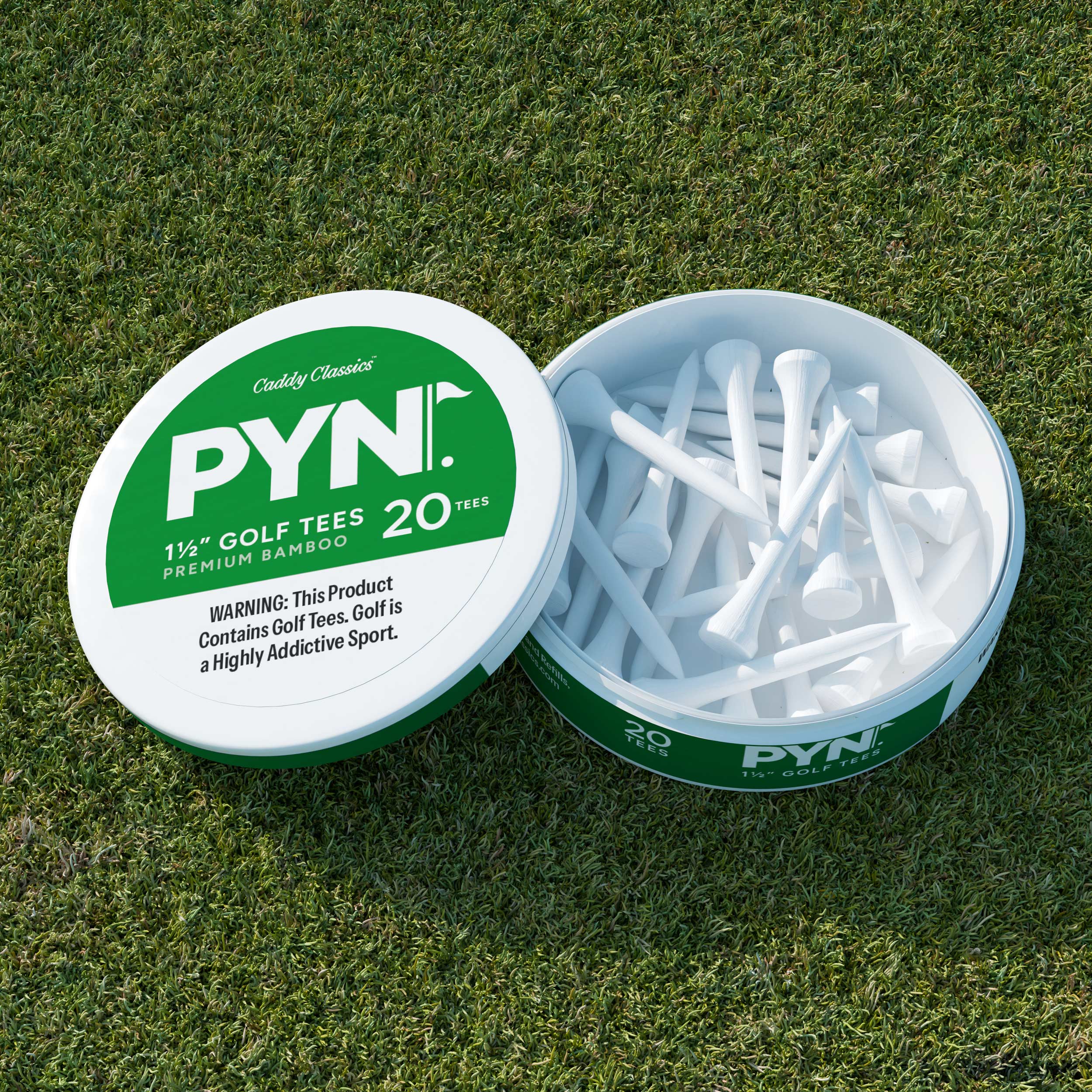 PYN™ Golf Tees on a golf course at Addison West
