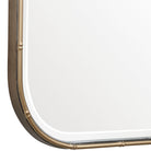 Close up of Marwell Vanity Accent Mirror on a white background at Addison West