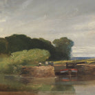 By the Water English Landscape Vintage Artwork on a white background at Addison West