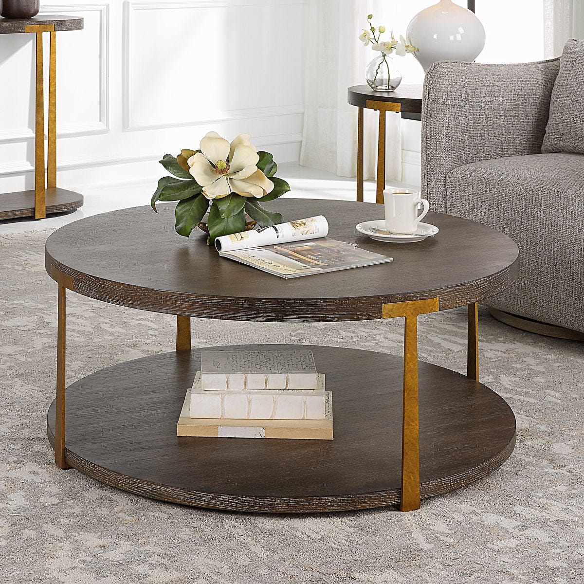 Prescott Coffee Table in a living room at Addison West