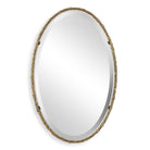 Twill Oval Mirror on a white background at Addison West