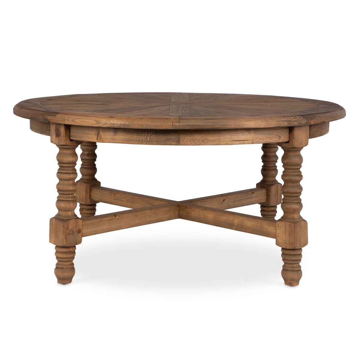 Stratton Reclaimed Fir Coffee Table on a white background at Addison West