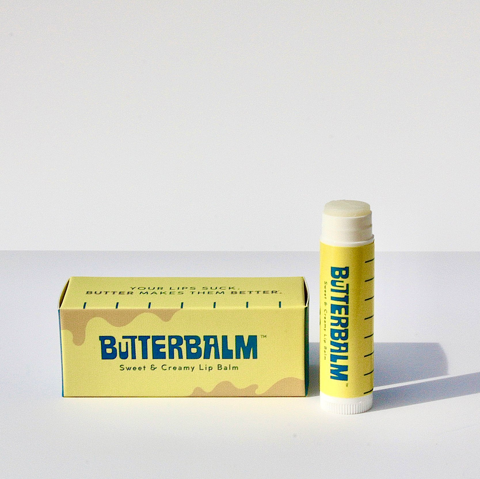 ButterBalm Original Sweet Cream Lip Balm on a white background at Addison West
