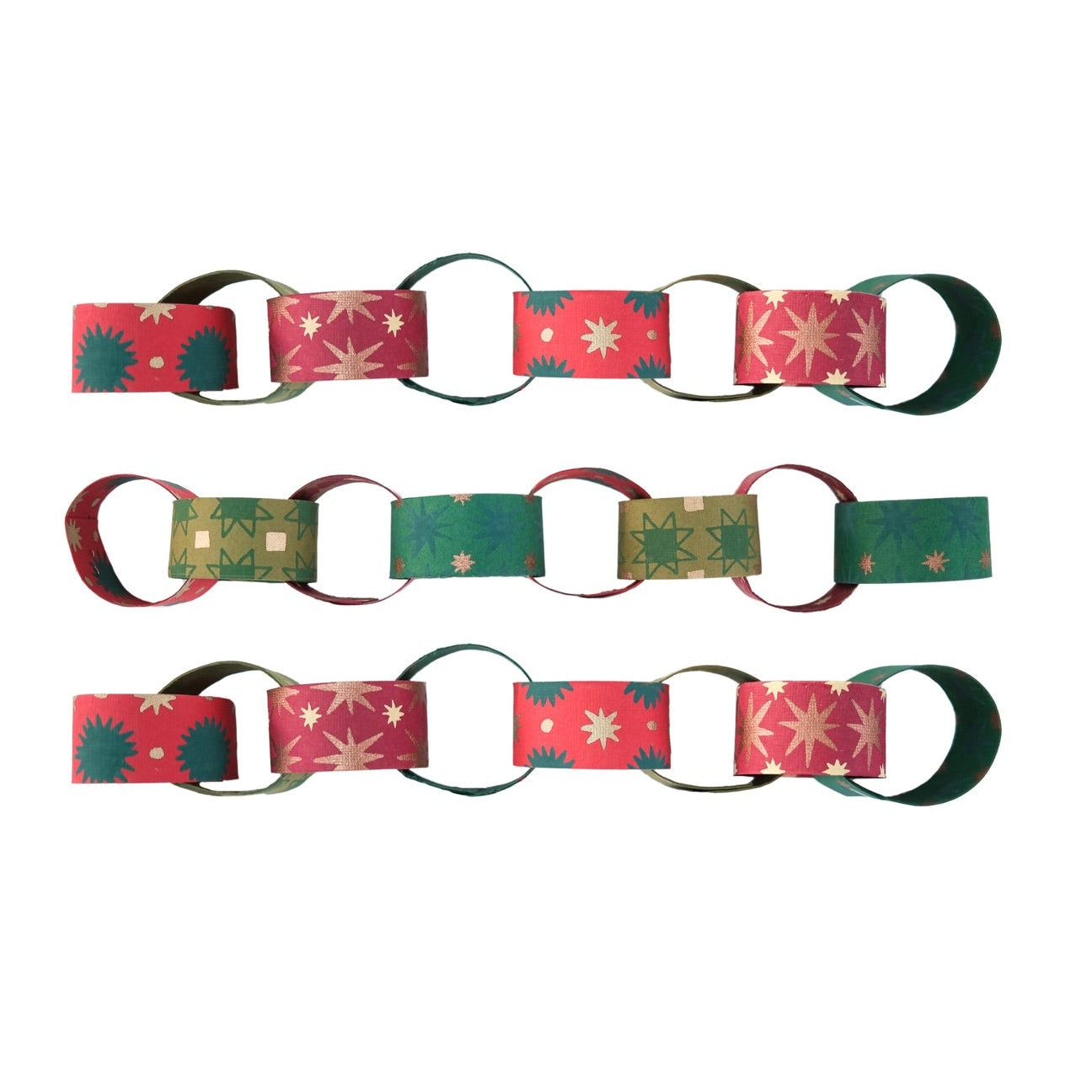 East End Press Festive Paper Chain Kit on a white background at Addison Wet