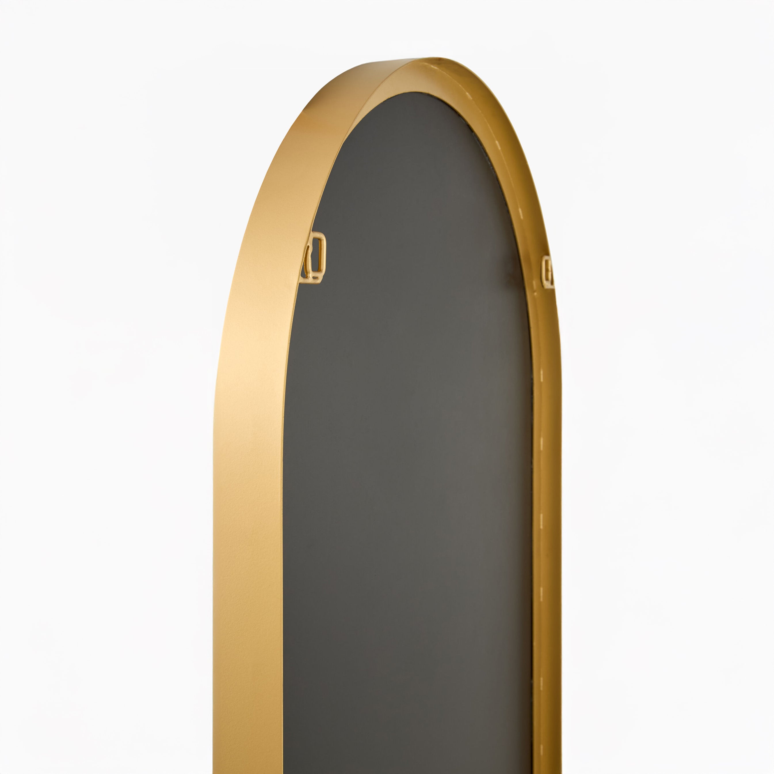 Back of Carbondale Arch Accent Mirror on a white background at Addison West
