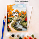Autumn Cottage Mini Paint By Number on a white background at Addison West