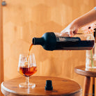 Hario Cold Brew Coffee Wine Bottle 650mL on a table at Addison West
