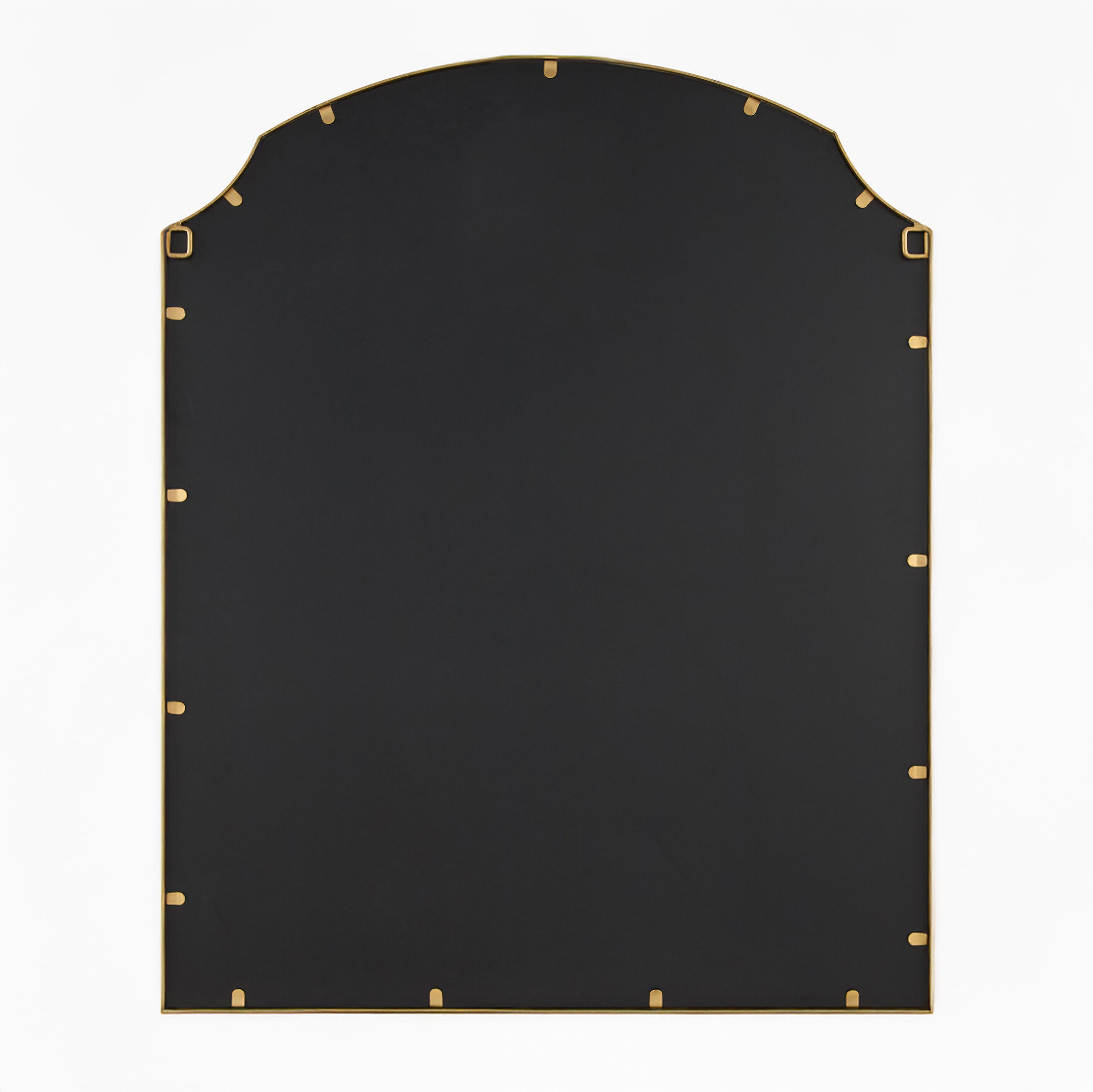 Back of Corbin Mantel Mirror on a white background at Addison West