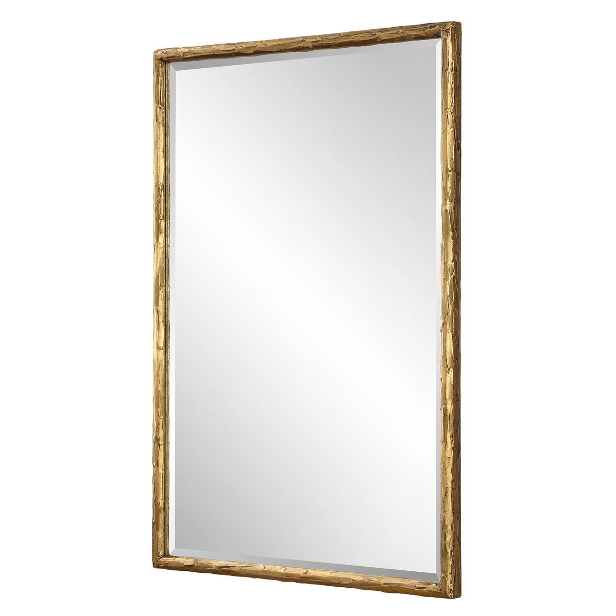 Sutcliffe Vanity Mirror on a white background a table at Addison West