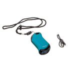 Zippo HeatBank 9s Rechargeable Hand Warmer in Blue on a white background at Addison West