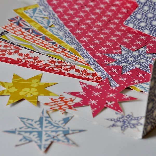 Make A Star Garland on a white background at Addison West