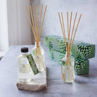 Roland Pine Reed Diffuser on a grey background at Addison West