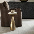 Torin Indoor-Outdoor Drink Table in a living room at Addison West