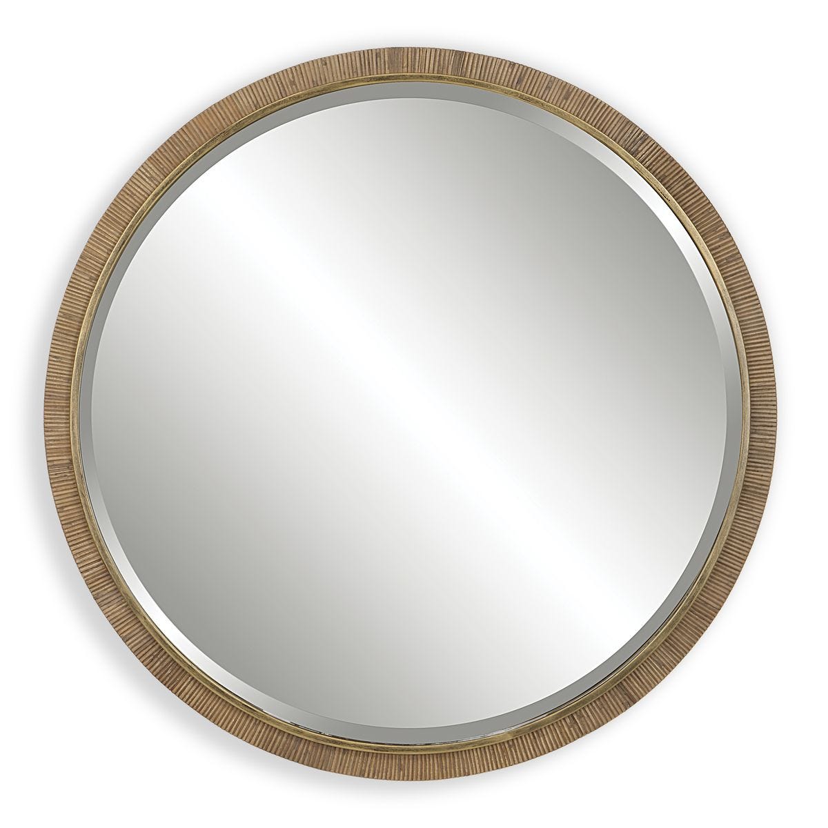 Parnell Round Accent Mirror on a white background at Addison West
