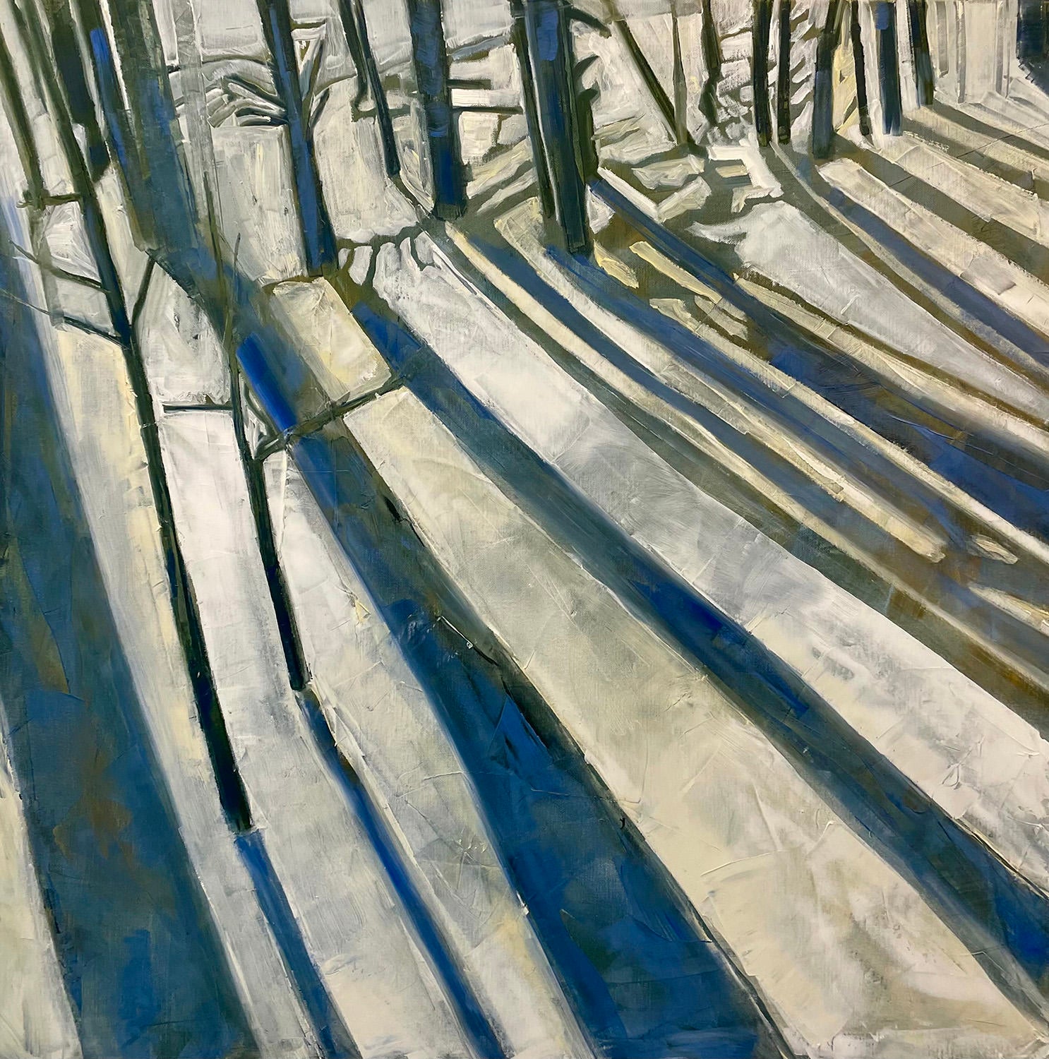 “Abstract Birches” by Dale Najarian at Addison West