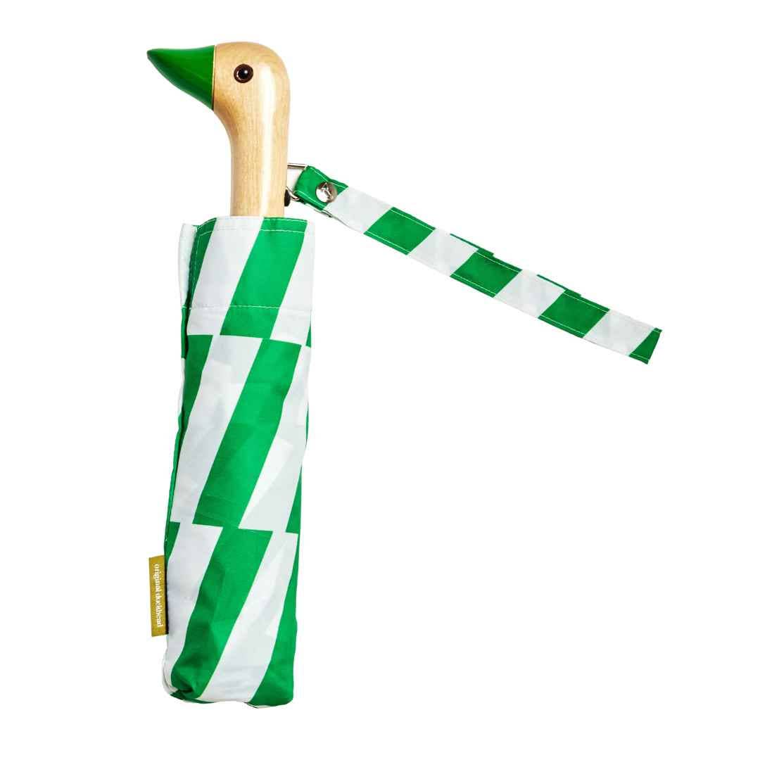 Original Duckhead Kelly Bars Eco-Friendly Umbrella on a white background at Addison West