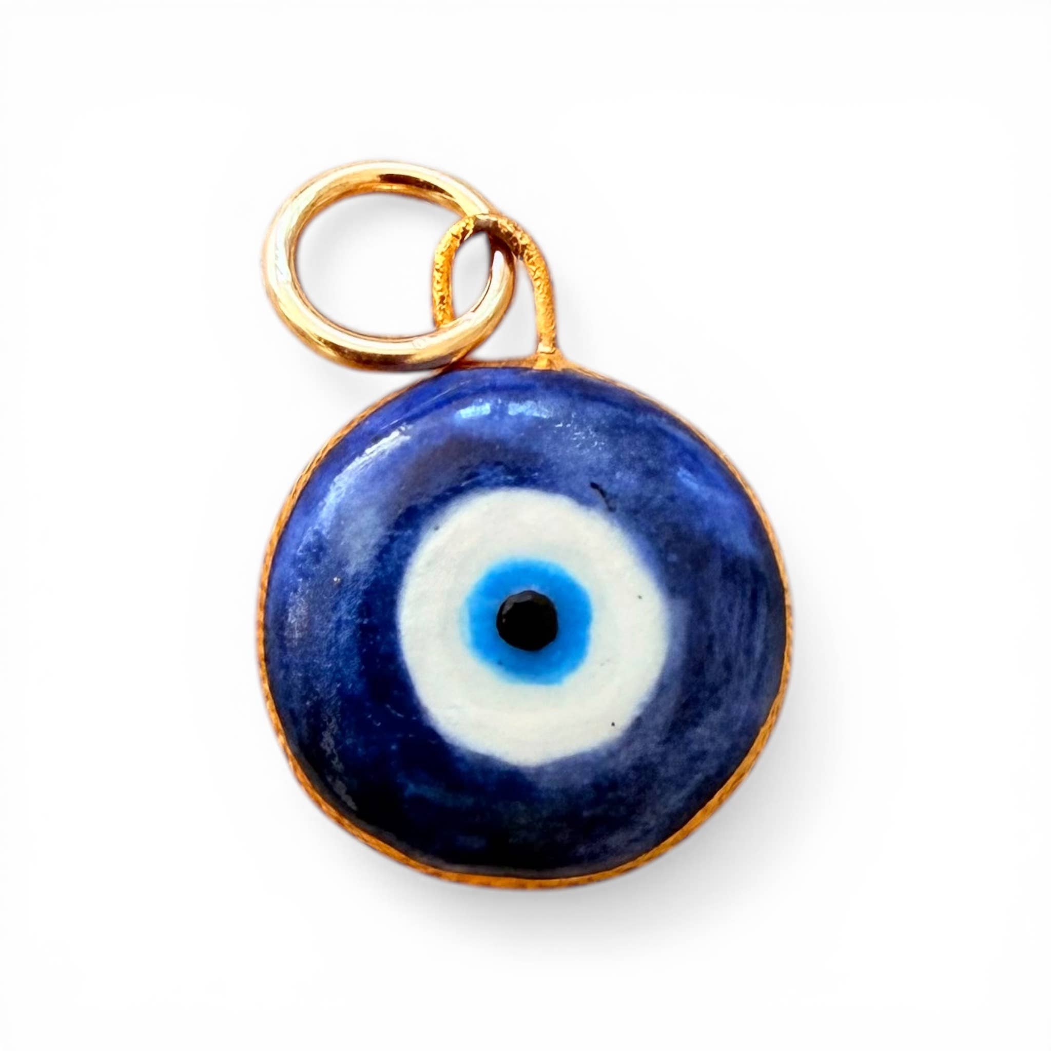 Evil Eye Charm on a white background at Addison West