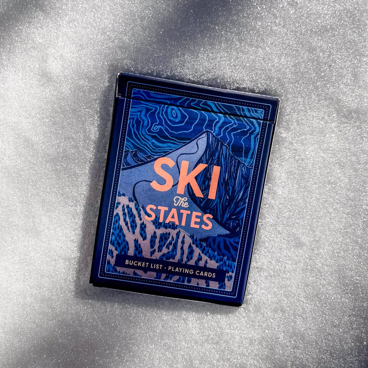 Ski the States Playing Cards on a white background at Addison West