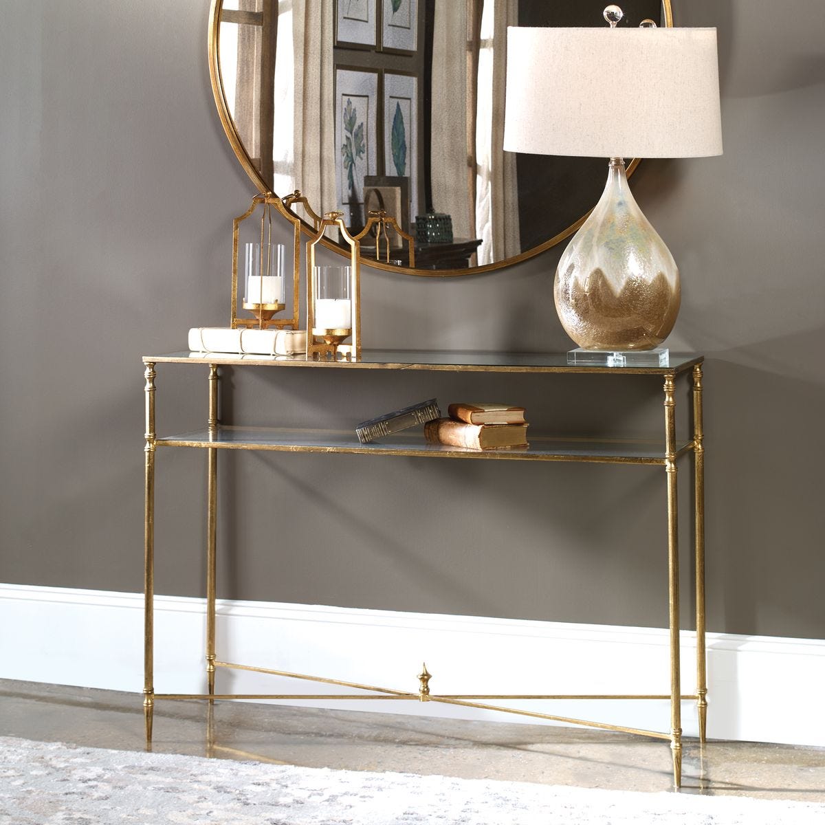 Henlow Console Table in a living room at Addison West