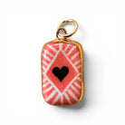 Shining Heart Diamond Charm on a white background at Addison West