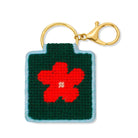 Flower Needlepoint Keychain Kit on a white background at Addison West