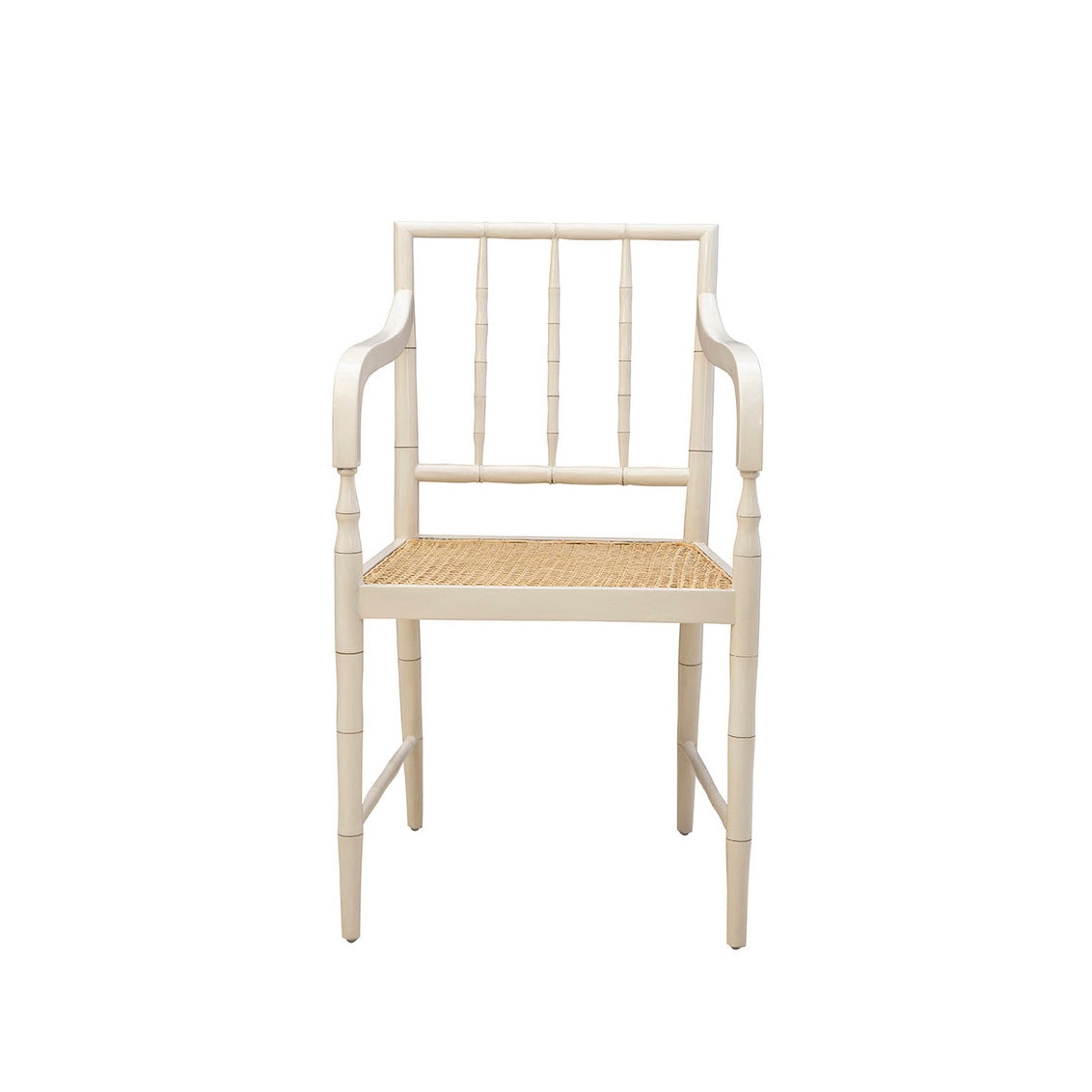 Somerset Cane Armchair on a white background at Addison West