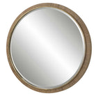 Parnell Round Accent Mirror on a white background at Addison West
