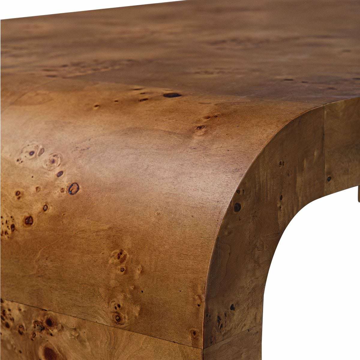 Close up of Carriden Coffee Table on a white background at Addison West