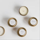 Eucalyptus + Lavender Mini Soy Candle on a white background at Addison West