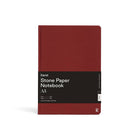 Karst A5 Hardcover Lined Notebook in Pinot on a white background at Addison West