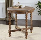Stratton Reclaimed Fir End Table in a living room at Addison West 