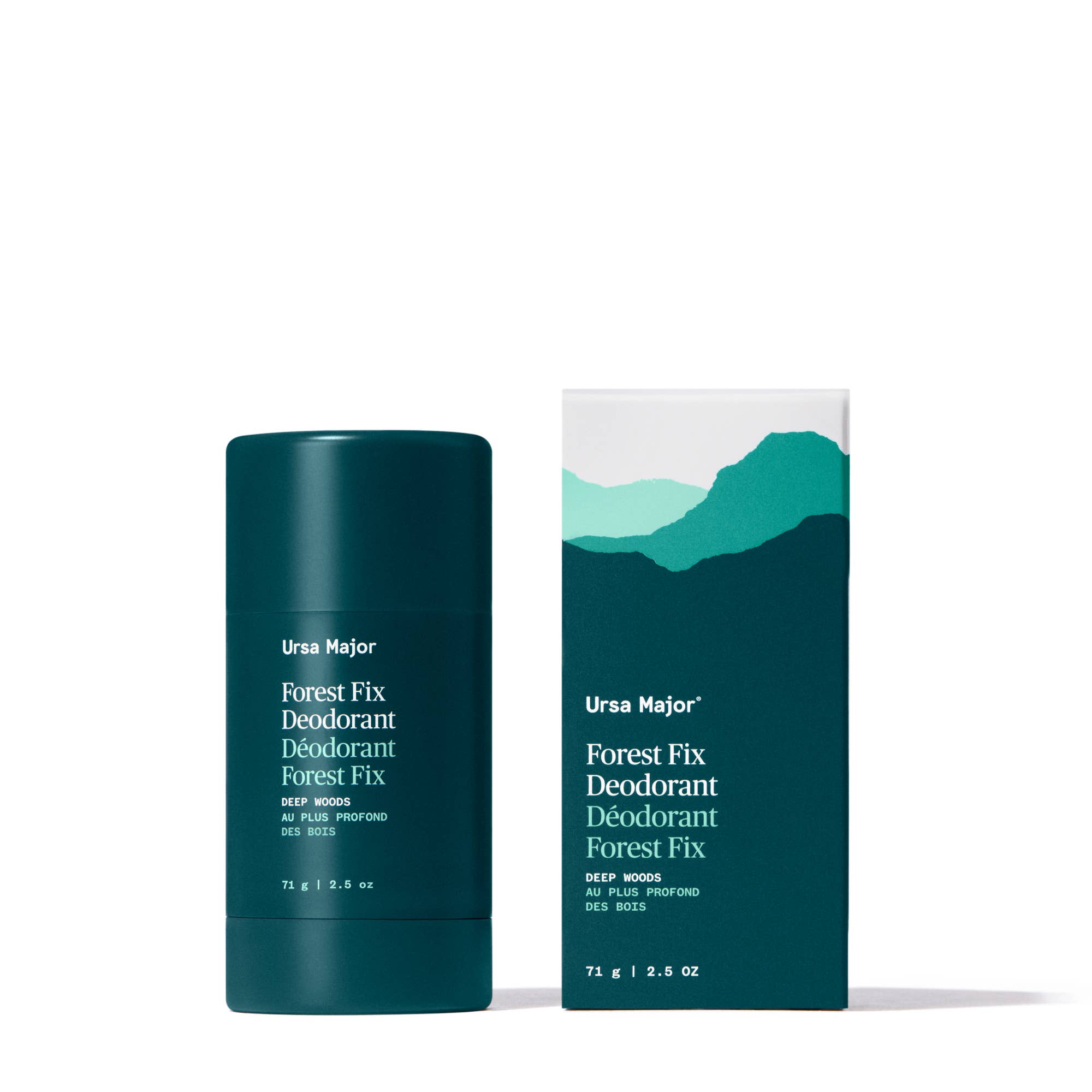 Ursa Major Forest Fix Deodorant on a white background at Addison West