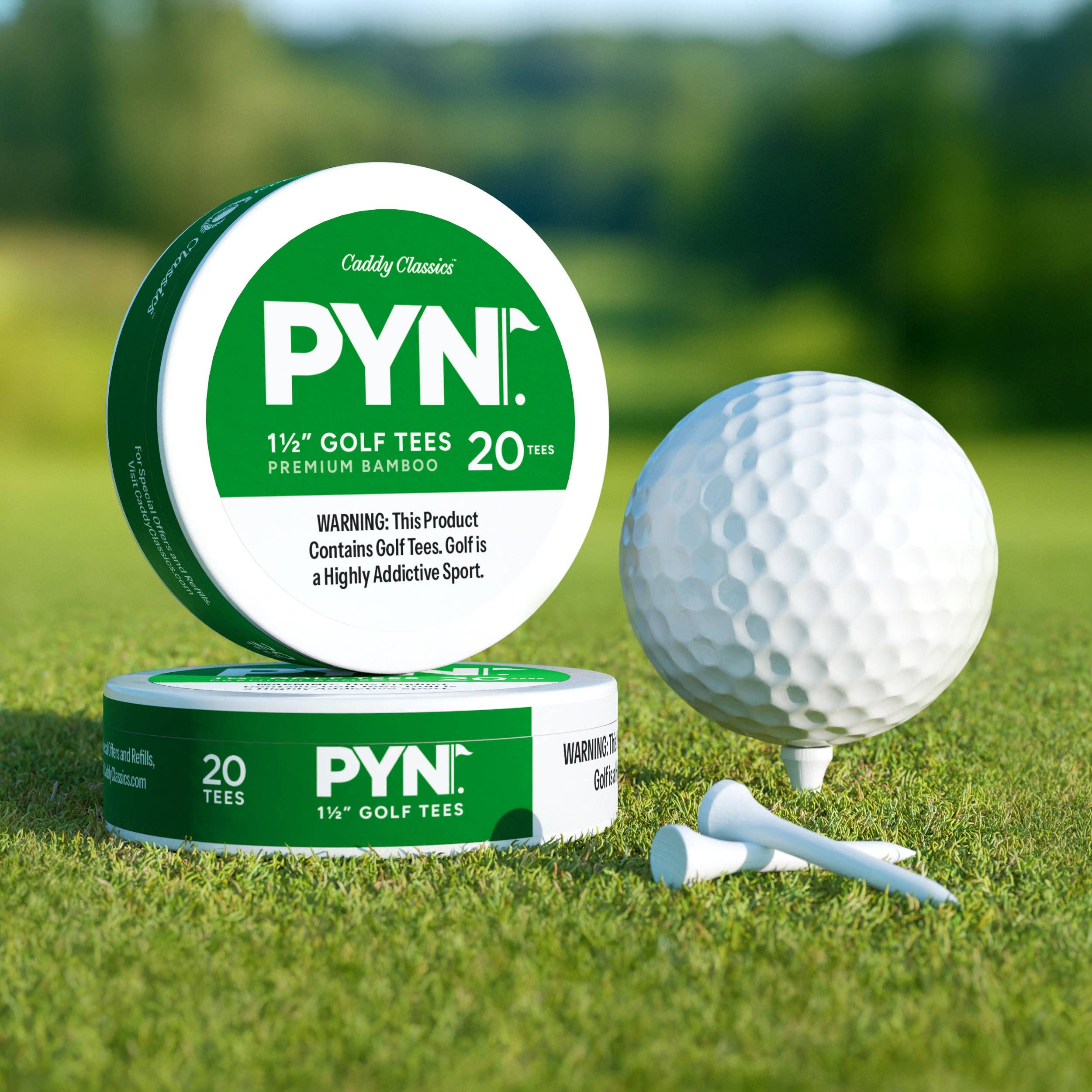 PYN™ Golf Tees on a golf course at Addison West