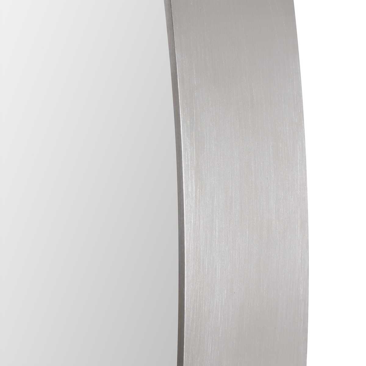 Close up of Purwell Oval Accent Mirror on a white background at Addison West