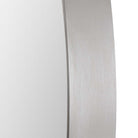 Close up of Purwell Oval Accent Mirror on a white background at Addison West