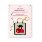 Cherries Needlepoint Keychain Kit on a white background at Addison West