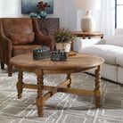 Stratton Reclaimed Fir Coffee Table in a living room at Addison West