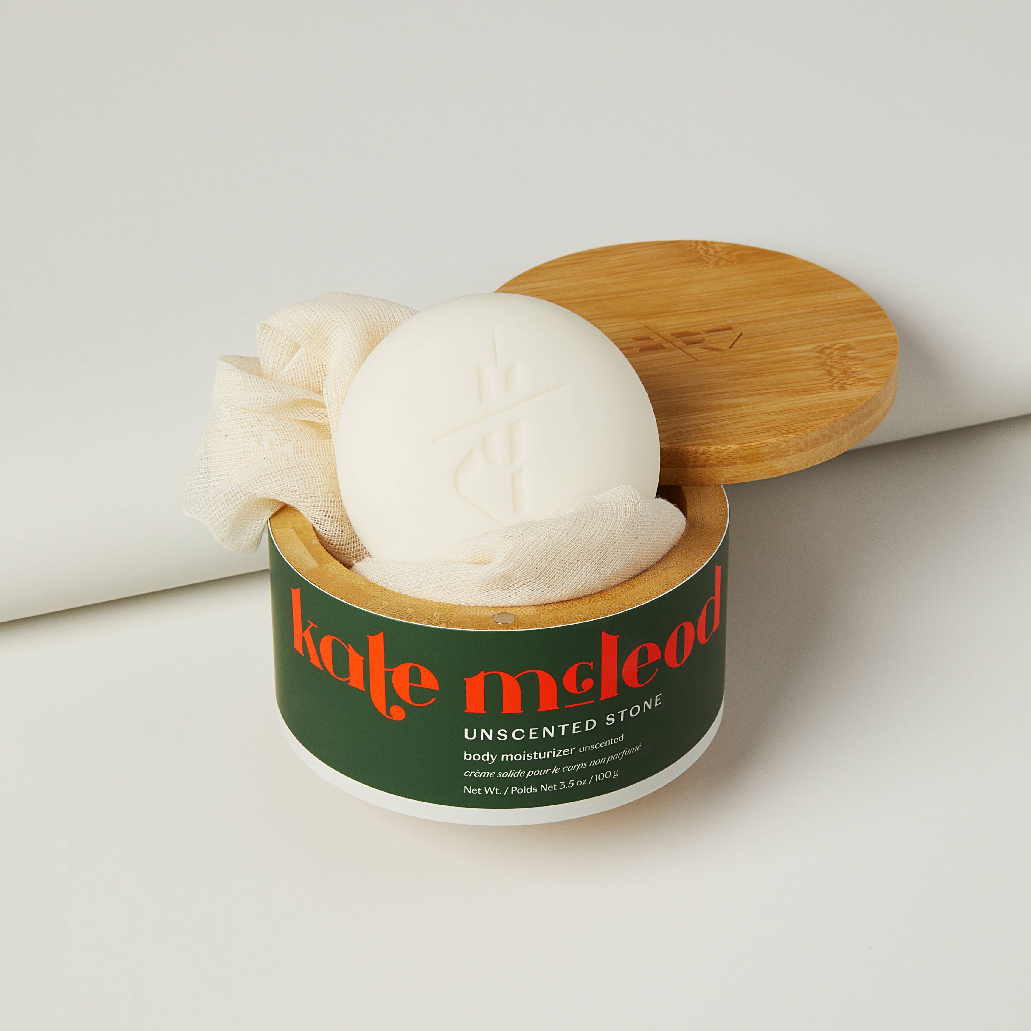 Kate McLeod Deep Moisturizing Lotion Bar Unscented on a white background