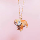 Camp Hollow porcelain golden retriever necklace