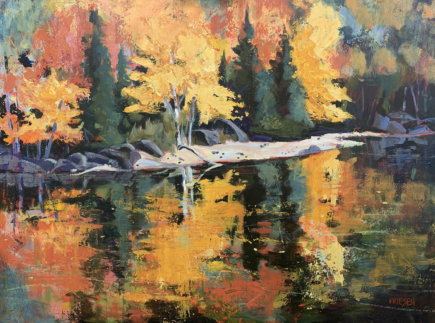“Fire and Wet” by Holly Friesen fine art at Addison West
