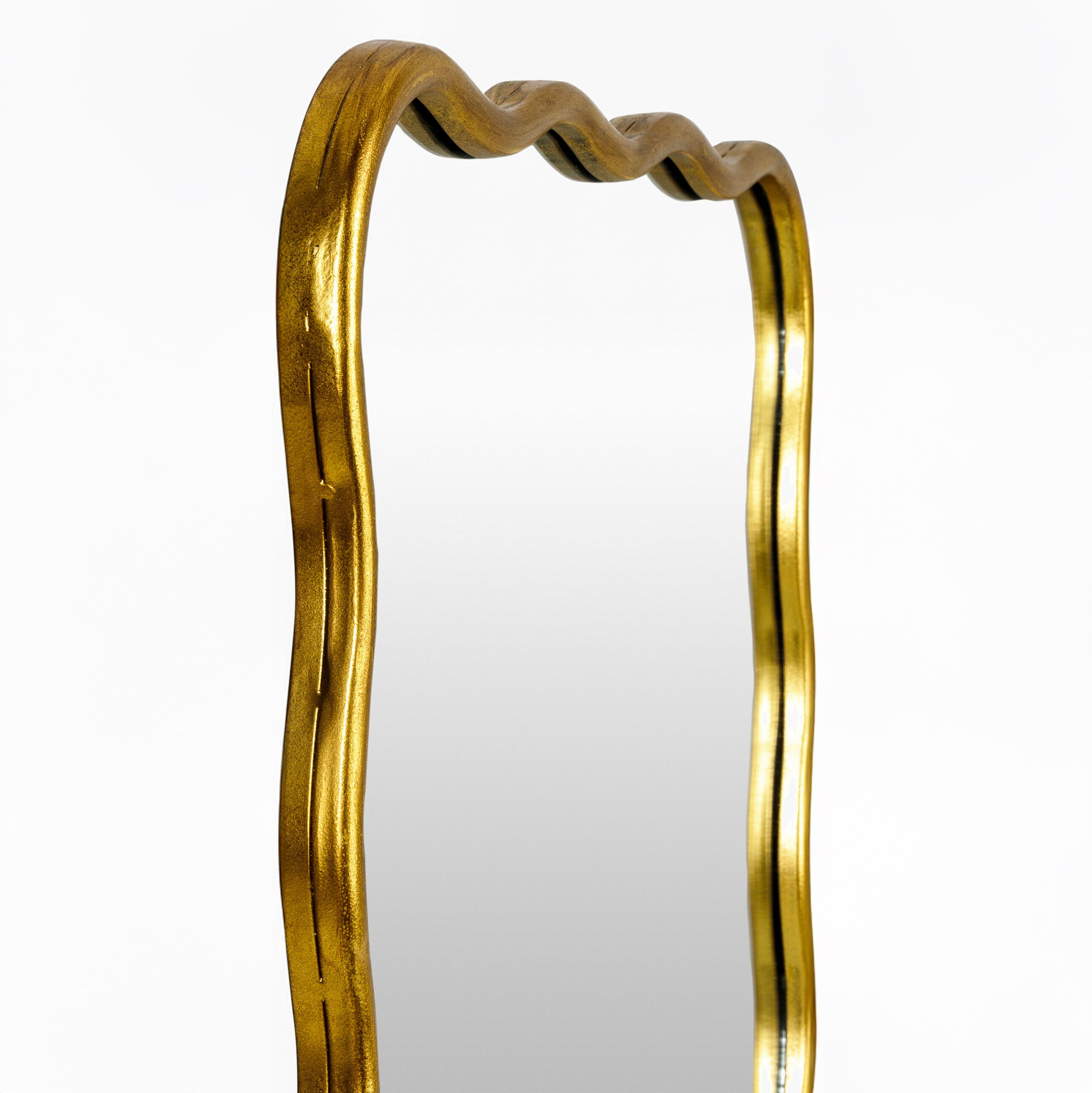 Close up of Ismenia Accent Mirror on a white background at Addison West